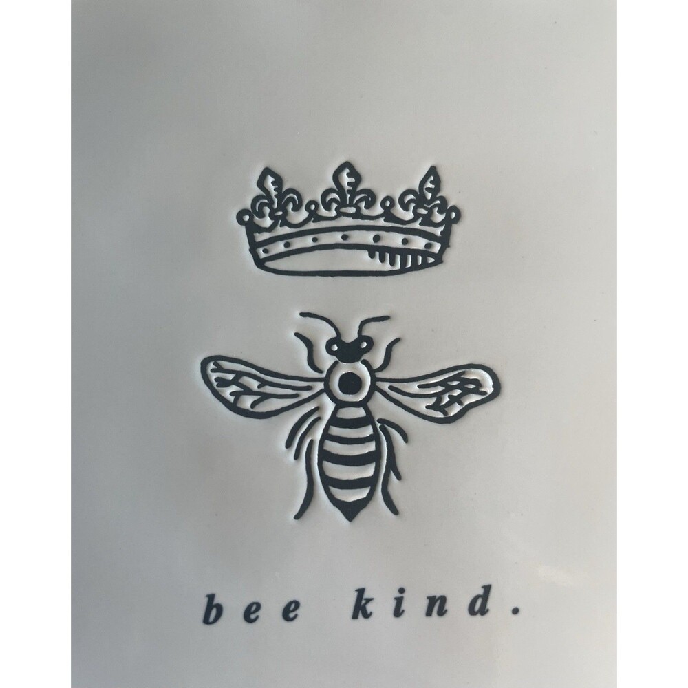 Rae Dunn Cheese Plate & Serve Knife Set Bee Kind - Crowned Bee Design - Picture 2 of 6